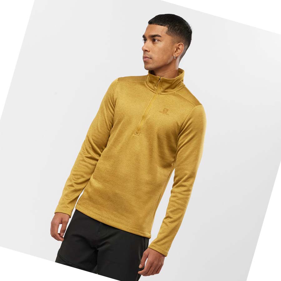 Sudadera Con Capucha Salomon ESSENTIAL LIGHTWARM SEAMLESS Hombre Amarillos | MX 3205DFM